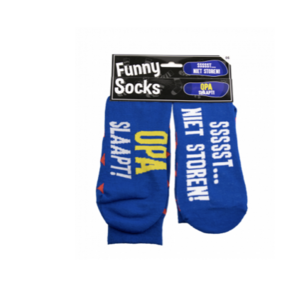 Funny socks - Opa slaapt sssst