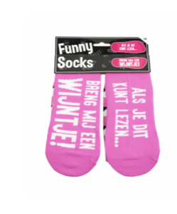 Funny socks - Breng mij een wijntje