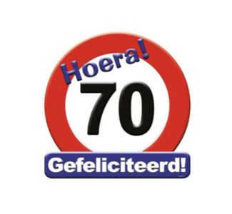 Huldeschild - 70 jaar