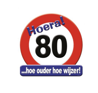 Huldeschild - 80 jaar