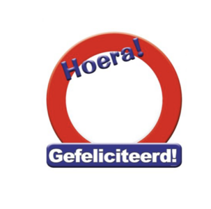 Huldeschild - Gefeliciteerd