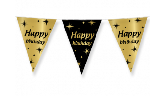 Classy Vlaggenlijn Folie - Happy Birthday