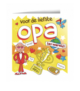 Wenskaarten - Opa cartoon