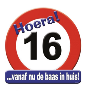 Huldeschild - 16 jaar