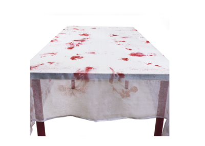 St. Polyester tafelkleed Bloody de luxe (150 x 180 cm)