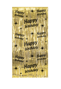 Classy Party Curtain - Happy Birthday