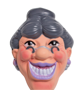 3 D masker Sarah 50 jaar