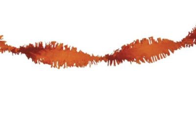 Crepe slinger Oranje - 24 meter