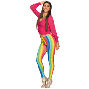 St. Legging Regenboog (L/XL stretch)