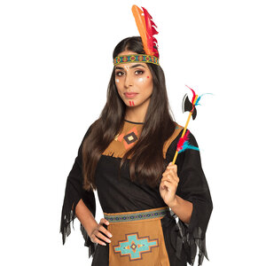 Set Indian (headband and axe 35 cm)