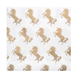 Set 20 Paper napkins Unicorn (33 x 33 cm)