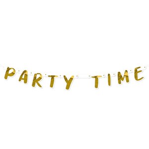St. Kartonnen letterslinger 'Party Time'
