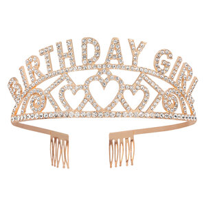 Metalen Tiara happy birthday