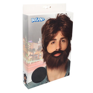 St. Pruik Dude met baard