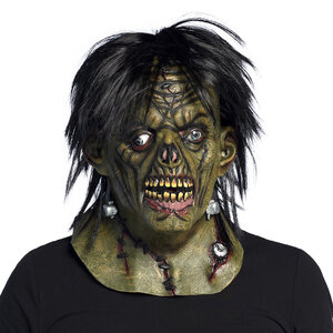 Latex hoofdmasker Franky met haar