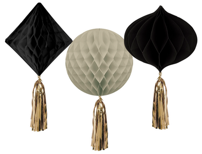 Honeycomb Set - Crème Noir - 3 stuks