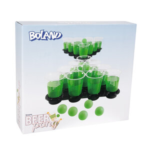 Set Drinking game Beer pong deluxe (20 cups, 6 balls, 2 trays)