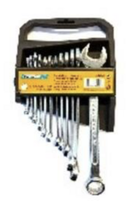 Ring - steeksleutel set 12 dlg