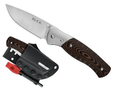 Buck Large Folding Selkirk Micarta