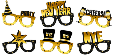 Brillen Papier - BlackGold HNY - 6 stuks