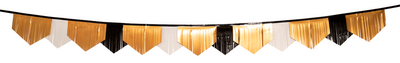 Franjeslinger - BlackGold HNY - Geschulpt - zwart/goud/wit
