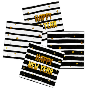 Servetten - BlackGold HNY - 33 x 33 cm - 20 stuks