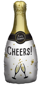 Folieballon - Champagnefles - 31 x 72 cm