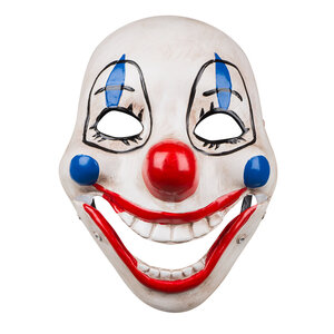 PVC gezichtsmasker Scary clown met beweegbare kaak