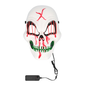 LED masker Halloween 5 ass.