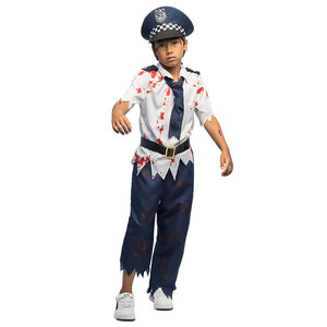 Kinderkostuum Zombie politie Walker (10-12 jaar)