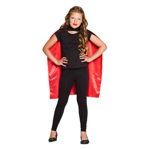 Kindercape Sundown zwart/rood omkeerbaar (90 cm)