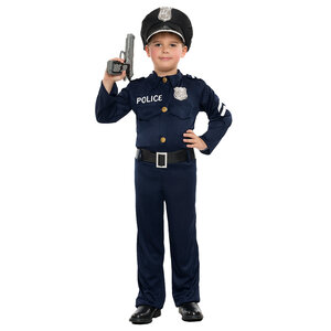 Kinderkostuum Politieagent Bobby (5-6 jaar)