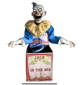 JACK IN THE BOX CLOWN 180 CM ANIMATRONIC