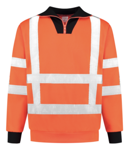 Zipsweater met col RWS