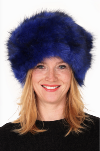 Bontmuts luxe blauw