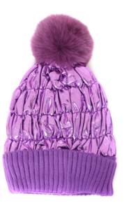SKI muts metallic purple