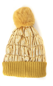 SKI muts metallic goud