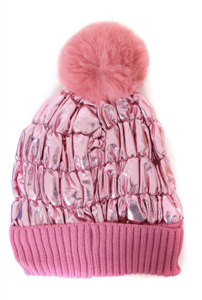 SKI muts metallic pink