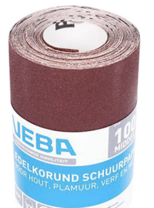 VEBA Schuurpapier Rol 110 mm x 4,5 m Edelkorund P100
