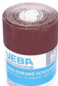 VEBA Schuurpapier Rol 110 mm x 4,5 m Edelkorund P60