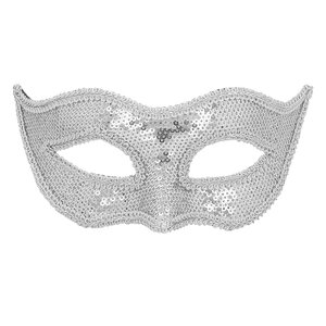 Eye mask Venice sequins silver