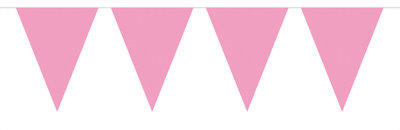 Mini Vlaggenlijn Baby Roze /3mtr