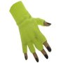 Vingerloze handschoen fluor geel