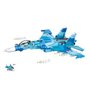 Blue jet fighter M38-B0985 #16087 bouwstenen Sluban