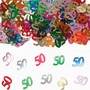 Tafeldecoratie/sier-confetti 50 14g