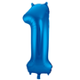 86cm Number  Shiny Blauw