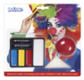 Make-up kit Clown (clownsneus, make-up, spons en penseel)