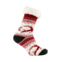 Home sokken rood/wit/grijs
