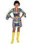 Party dress jersey groovy colors