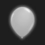 Ballon zilver met LED /5